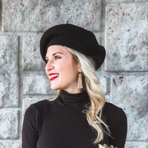 Holiday fringe earrings